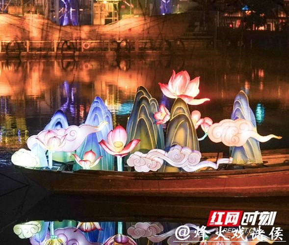 2026长沙新春灯会点亮靖港古镇